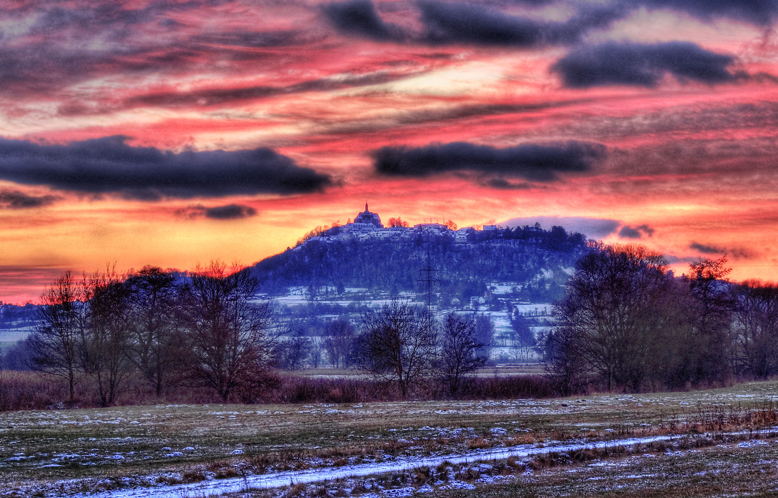 Amöneburg im Schnee