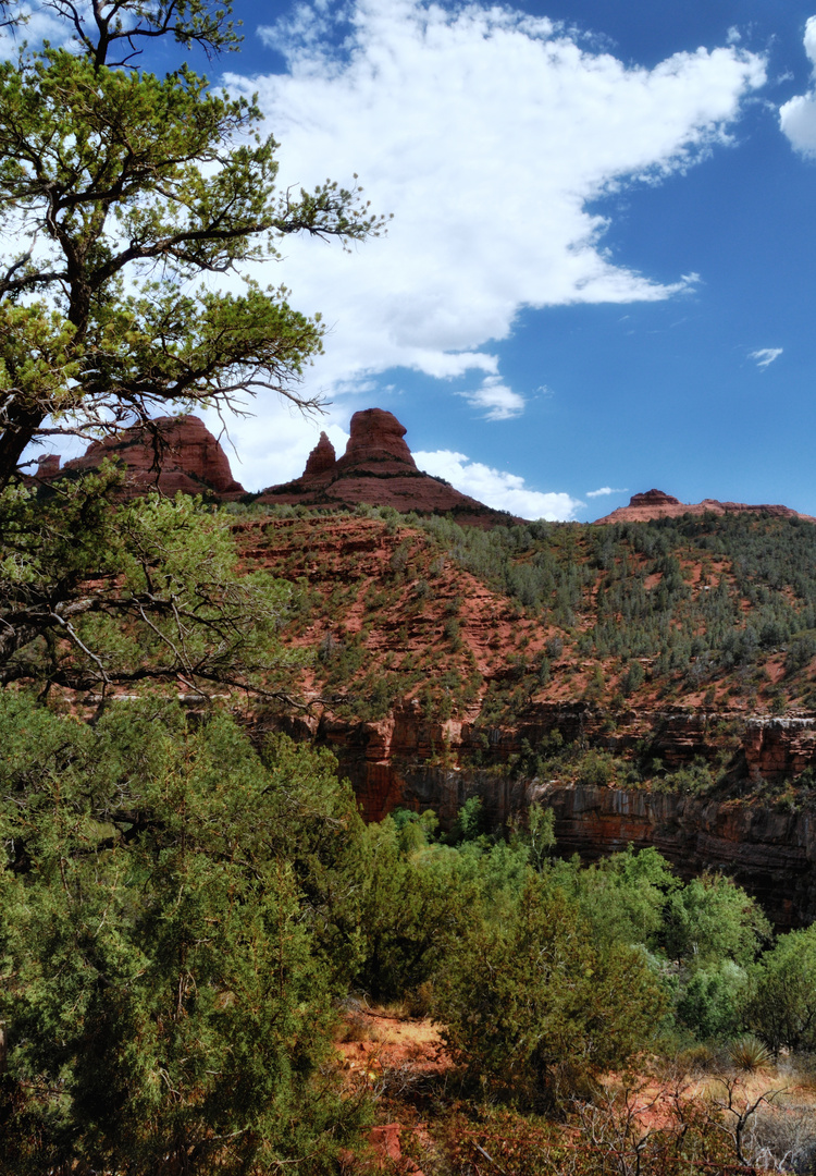 among red rocks