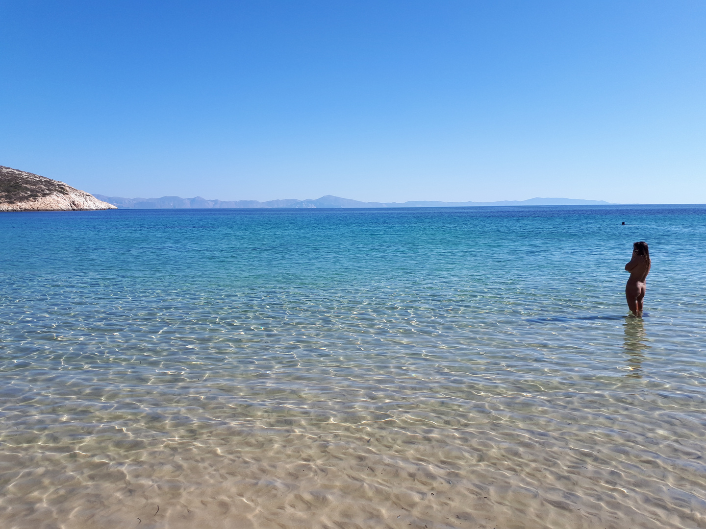 Amorgos view from Donoussa