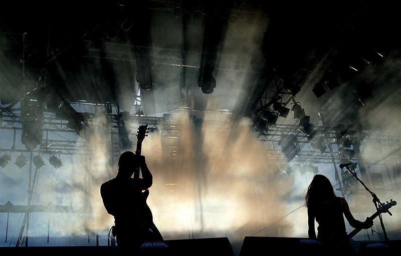 Amorphis im Sonnenuntergang