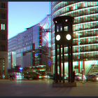 Ampel am Potsdamer Platz 3D - Anaglyphe