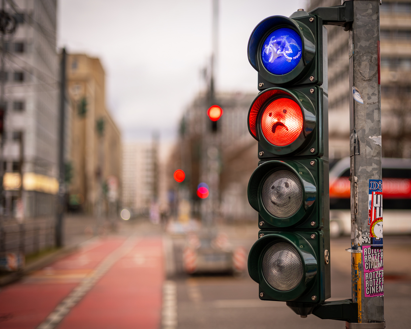 Ampel hat schlechten Tag