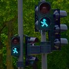 Ampelmännchen geben den Weg frei, ab ins Grüne !