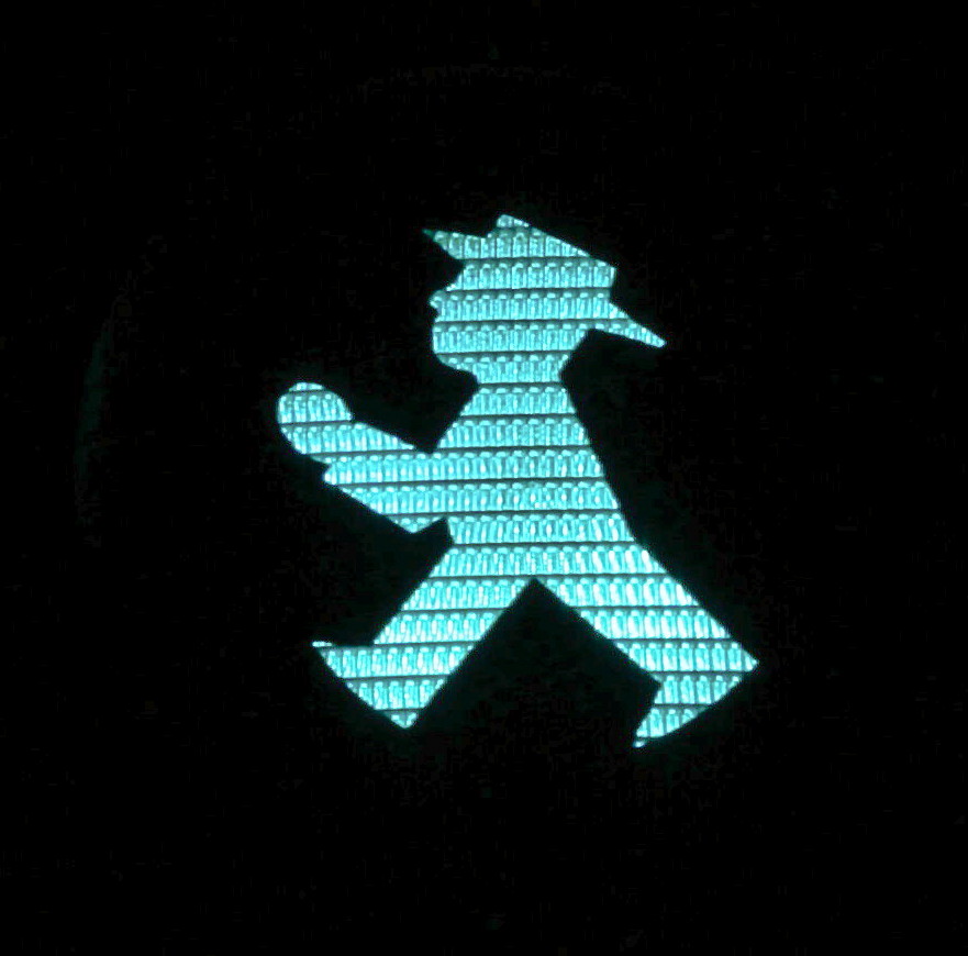 Ampelmännchen in Grün