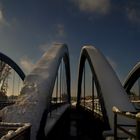 Amperbrücke im Schneekleid