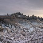 Ampus village sous la neige 