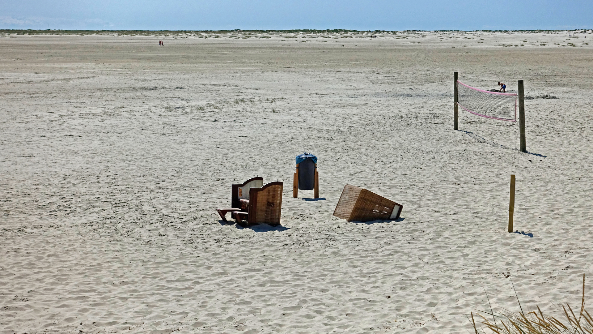 Amrum das Ende eines Strandkorbs