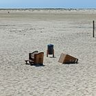 Amrum das Ende eines Strandkorbs