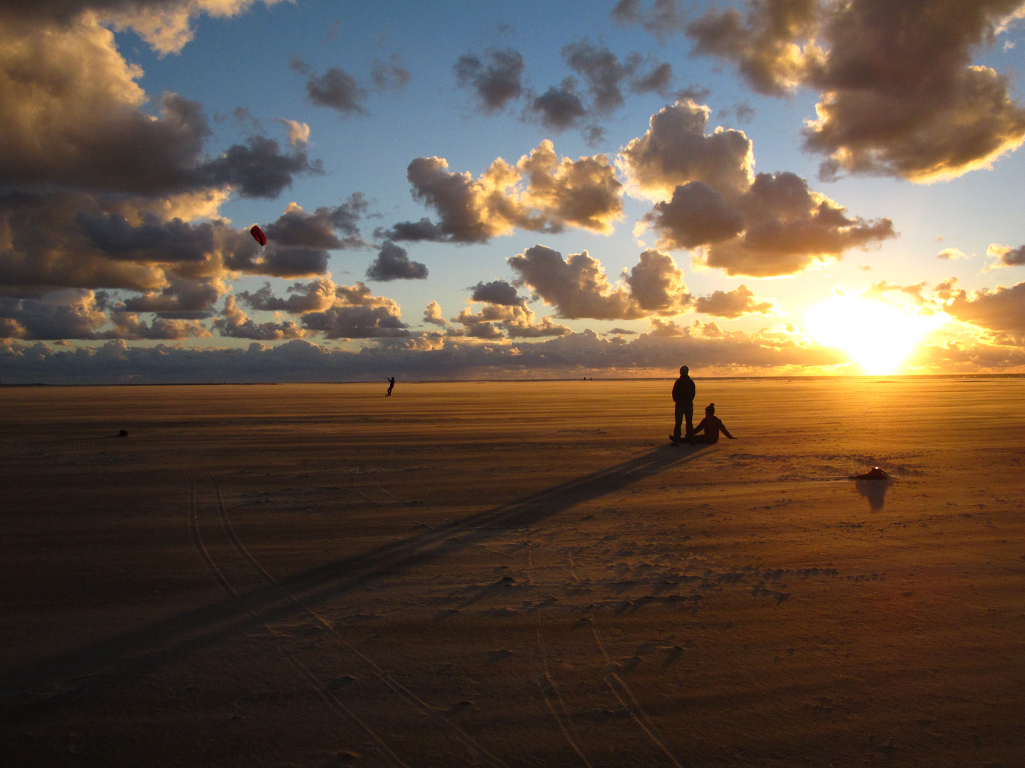 Amrum Sonnenuntergang am Strand 22.9.2012