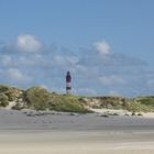 Amrumer Leuchtturm mit Sandstrand