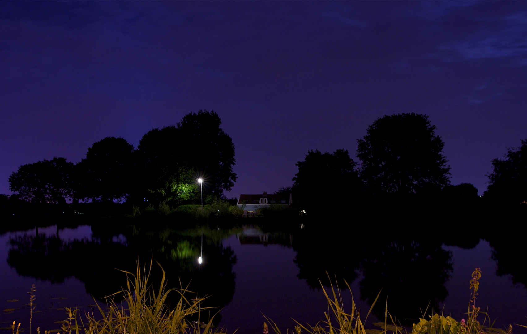 Amstel river by night