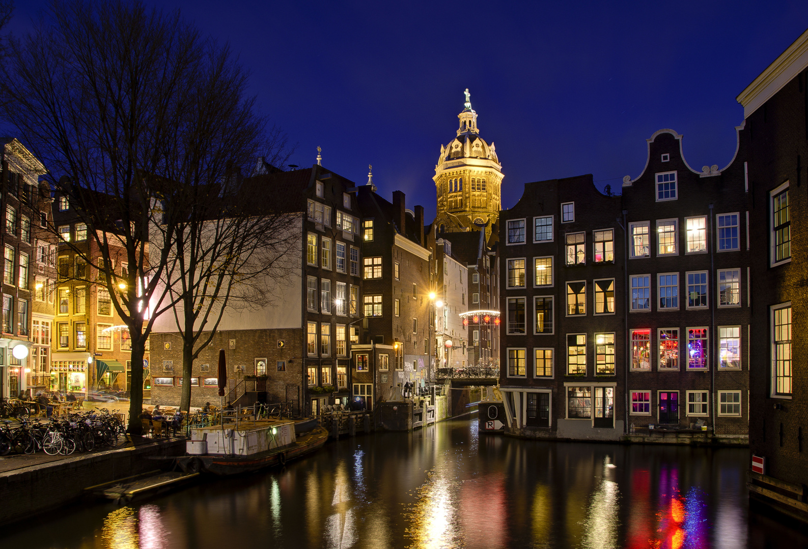 Amsterdam - Armbrug - Oudezijds Kolk - Nicolaaskerk