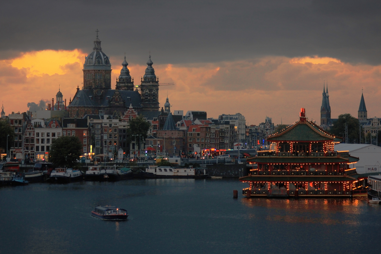 Amsterdam at dusk