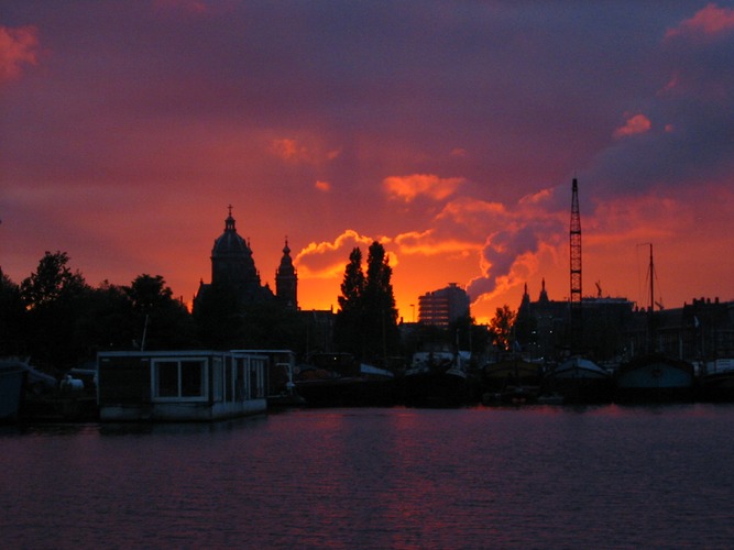 Amsterdam at night