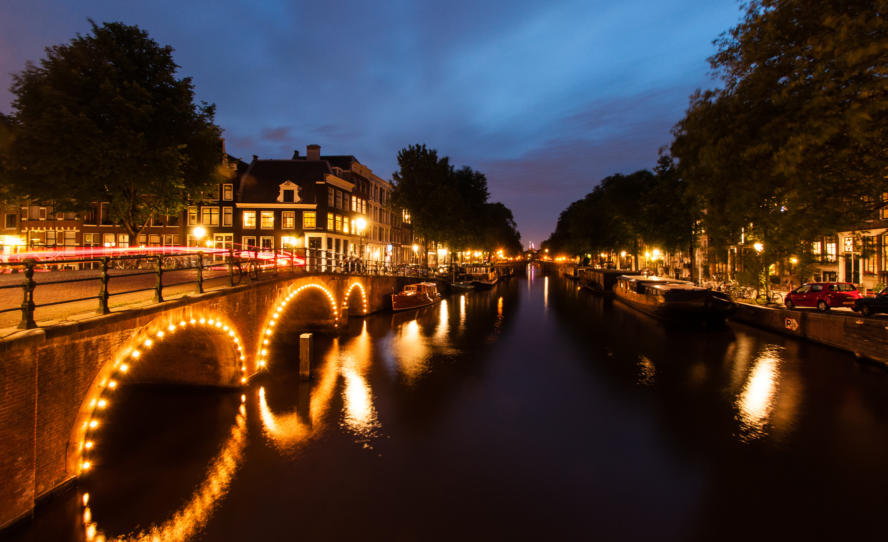 Amsterdam bei Nacht