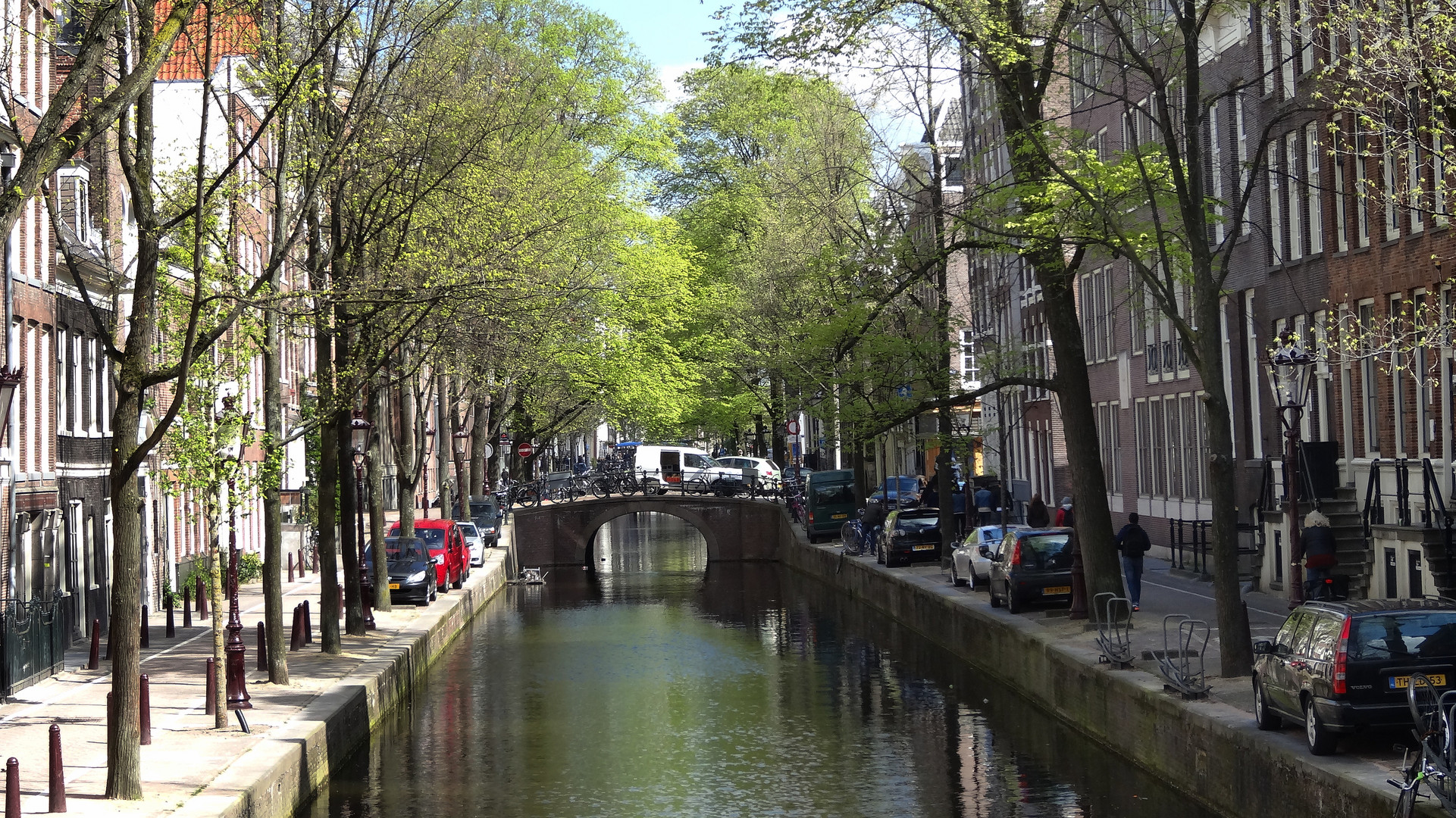 Amsterdam, Blick entlang einer Gracht