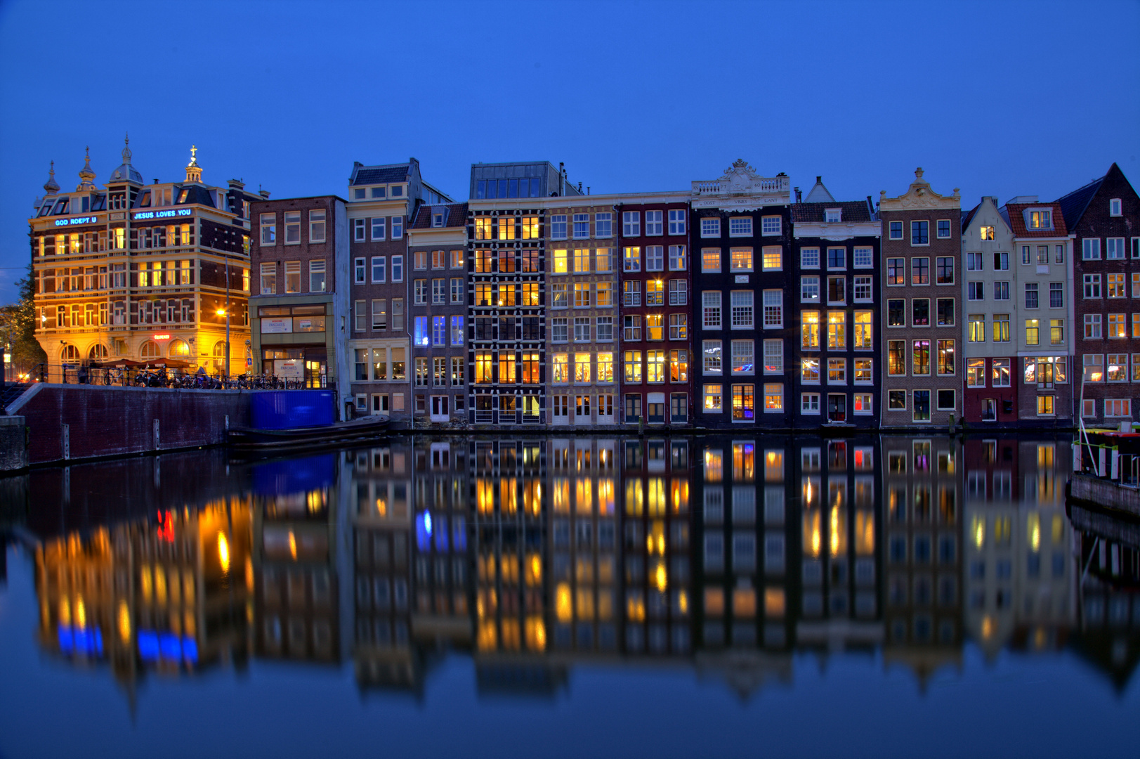 Amsterdam by night.