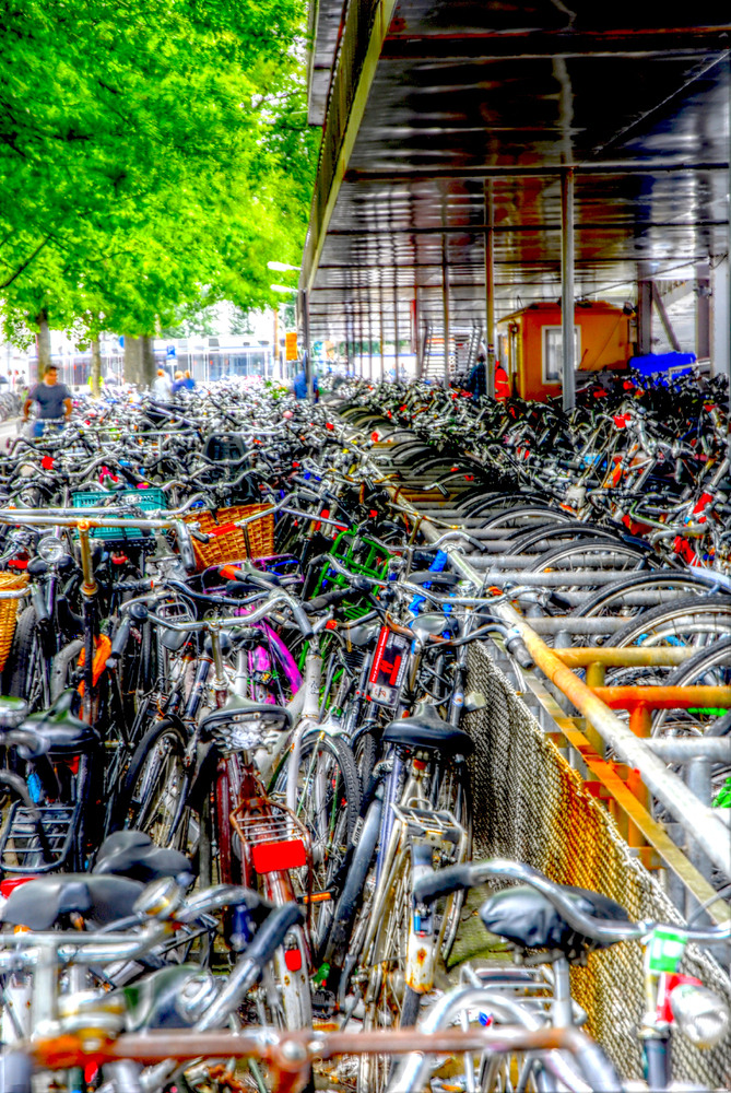 Amsterdam Fahrräder (HDR)