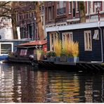 Amsterdam - Hausboote an der Herengracht