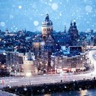 Amsterdam im Schnee