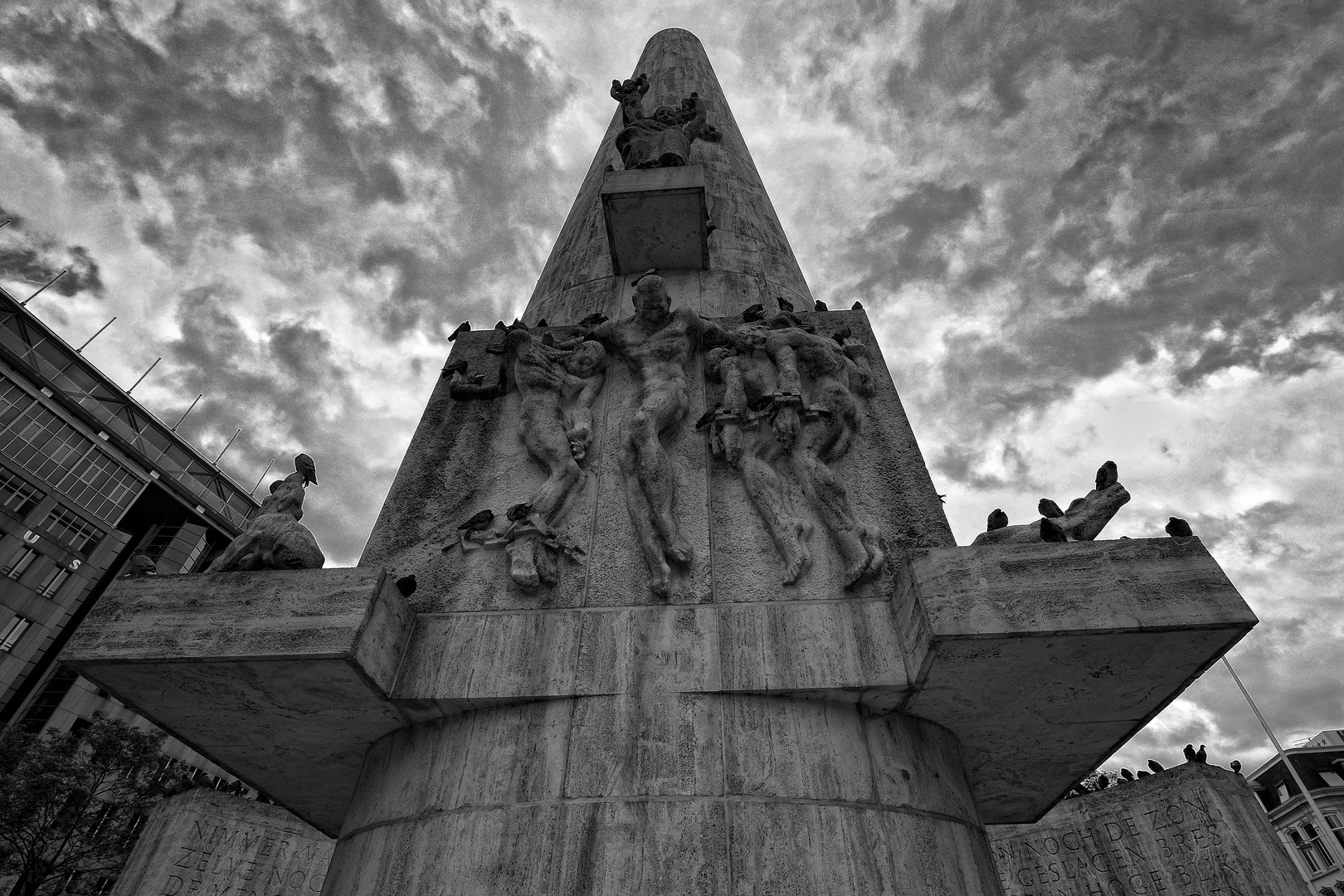 Amsterdam piazza Dam "l'orrore de l'olocausto"