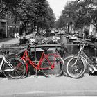 Amsterdam rotes Fahrrad