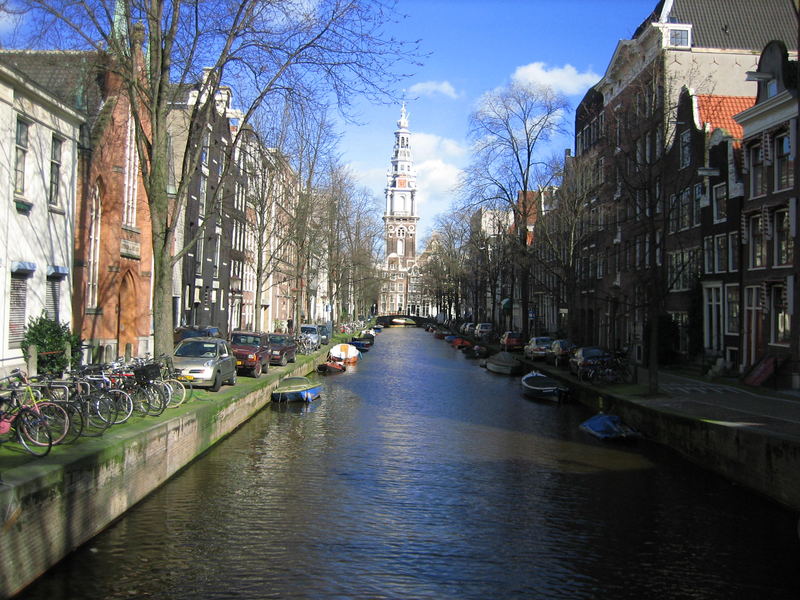 Amsterdam, view on the canal