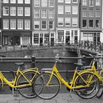 Amsterdam Yellow Bikes