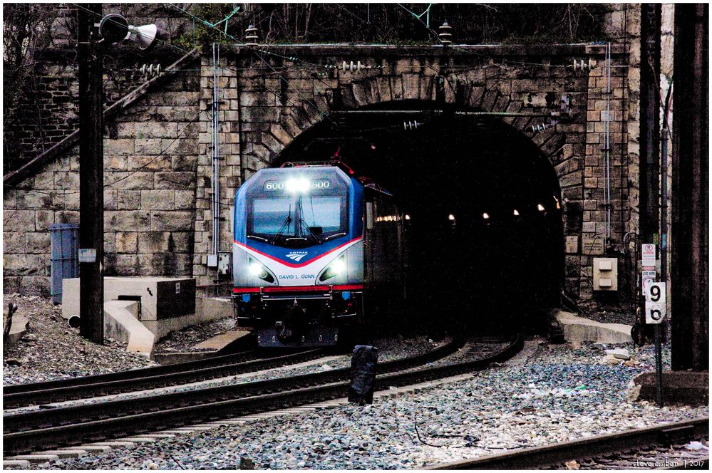 Amtrak ACS-64 Approaching Baltimore Penn Station