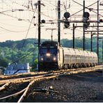 Amtrak AEM-7 with 8-Car Northeast Regional Train