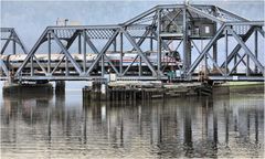 Amtrak Empire Service Train Crossing Spuyten Duyvil Bridge