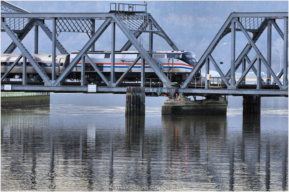 Amtrak Empire Service Train Crossing Spuyten Duyvil Bridge - No. 2