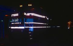 Amtrak GE Dash 8-32BHW #504 at Midnight in Salt Lake City