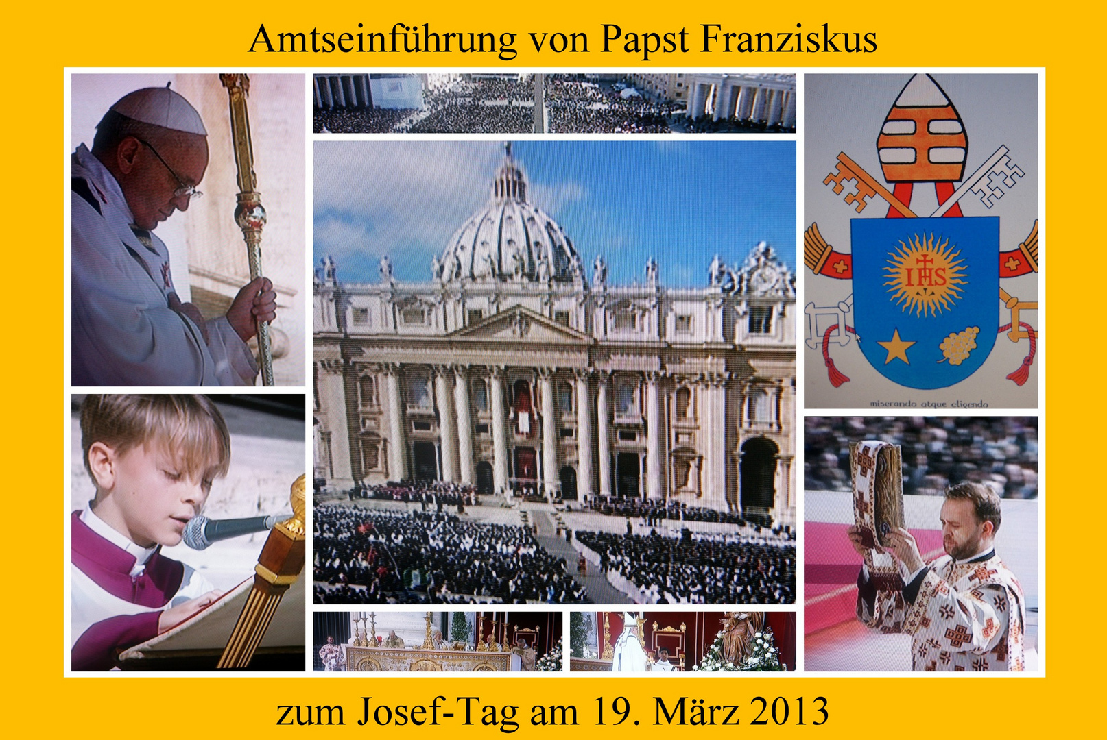 Amtseinführung von Papst Franziskus