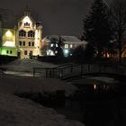 Amtsgericht Neustadt bei Nacht und Schnee
