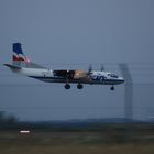 AN-26 im Anflug auf LEJ,ca.21:00 Uhr