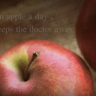 an apple a day ...