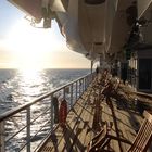 An Bord der Queen Mary 2 auf hoher See zwischen Nowegen und Dänemark