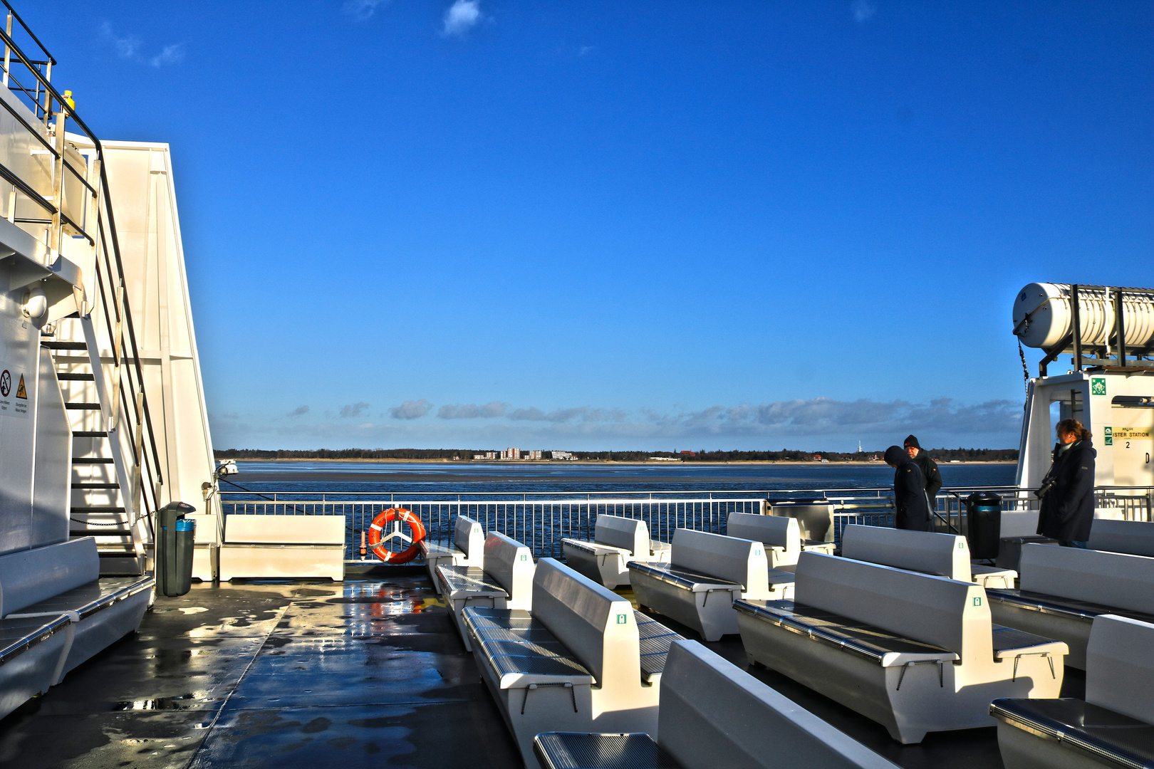 'An Deck' - Auf der Fahrt von Föhr nach Amrum