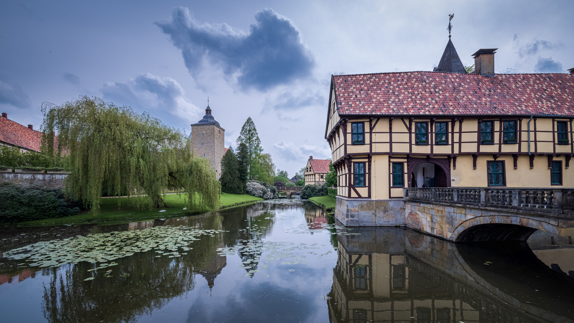 An dem Schloß Burgsteinfurt 