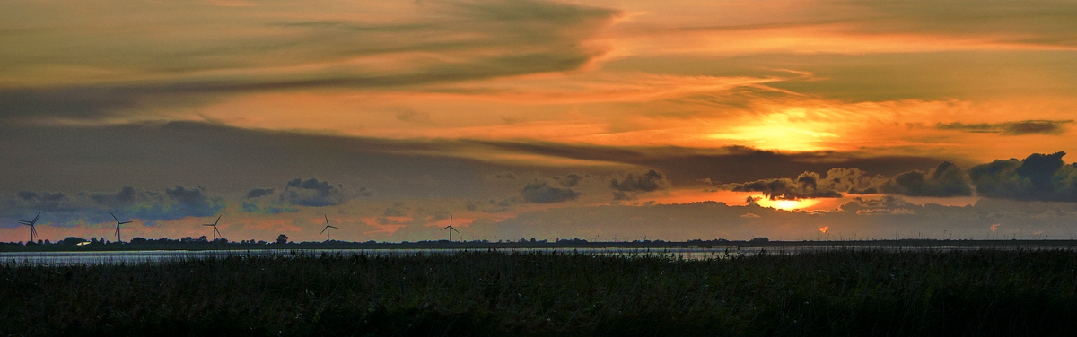 An dem Tag gab es einen interessanten Sonnenuntergang