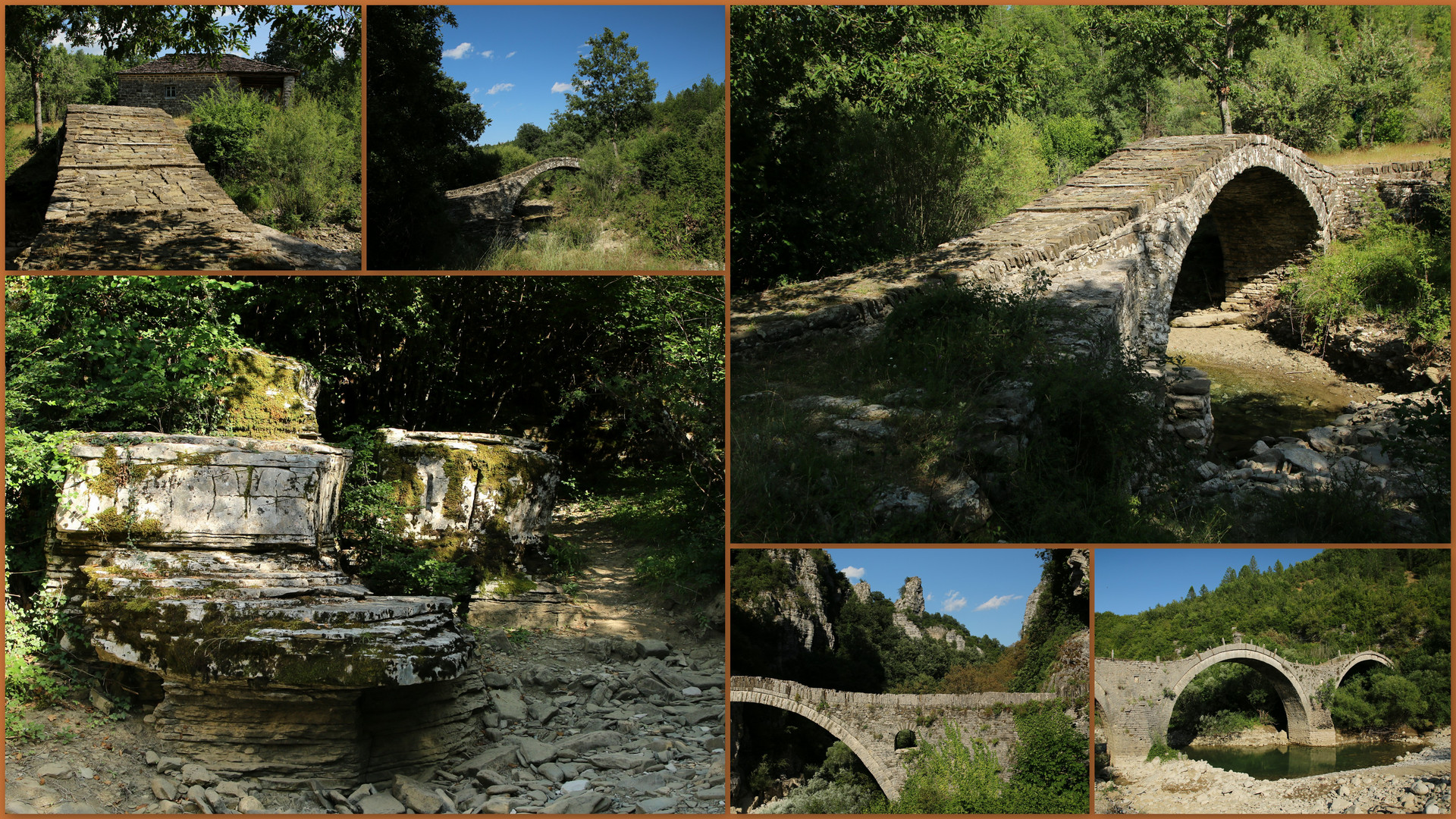 An den alten Steinbogenbrücken im Zagoria- Gebiet