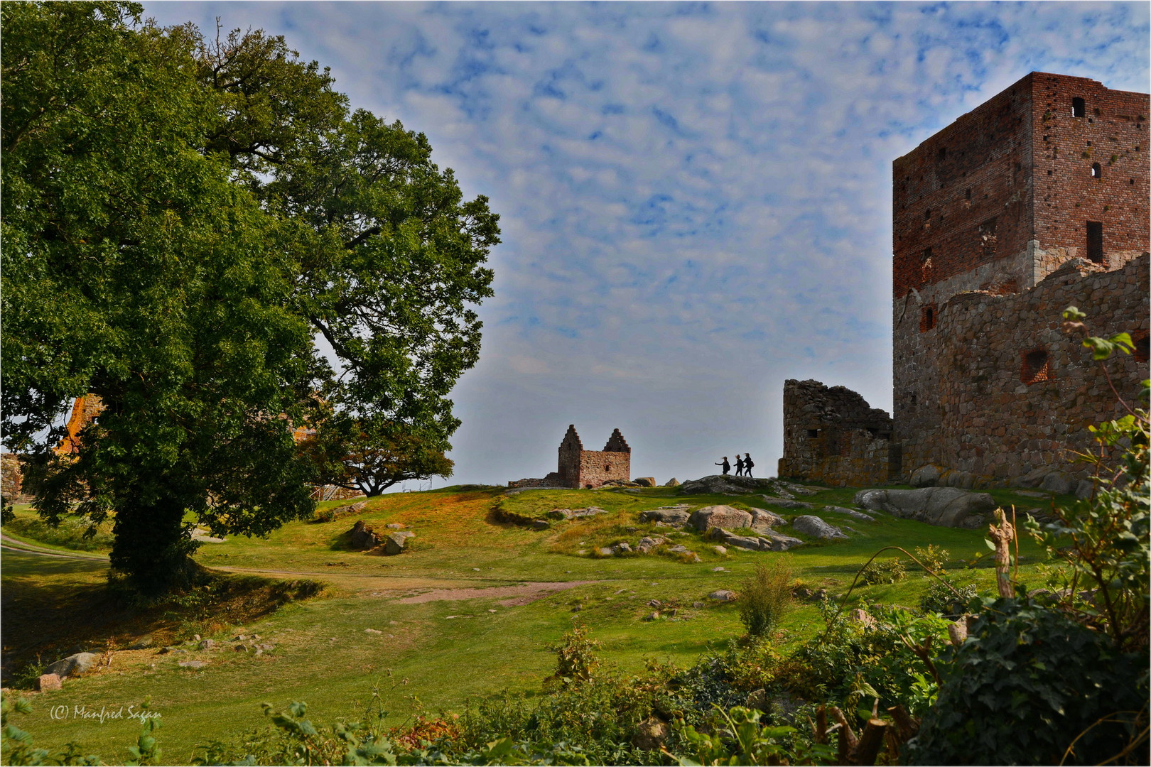 An den Ruinen von Hammershus/Bornholm - die Olsenbande war auch... 