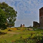 An den Ruinen von Hammershus/Bornholm - die Olsenbande war auch... 