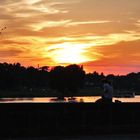 An den Stufen zur Elbe am Schloss Pillnitz