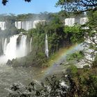 An den wunderschönen Wasserfällen von Iguazu