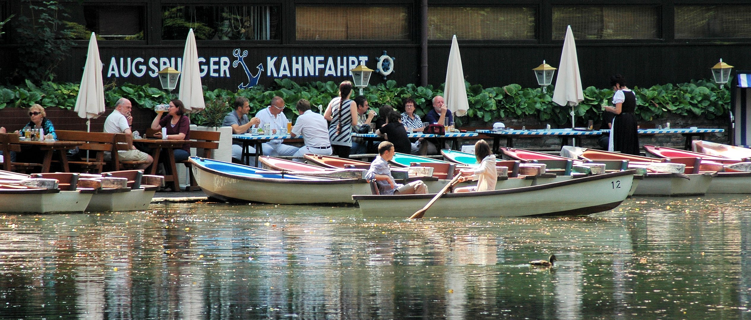 An der Augsburger KAHNFAHRT ..... Ein idyllisches Plätzchen