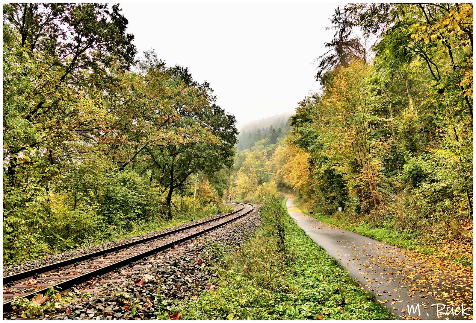 An der Bahnstrecke im Taubertal 