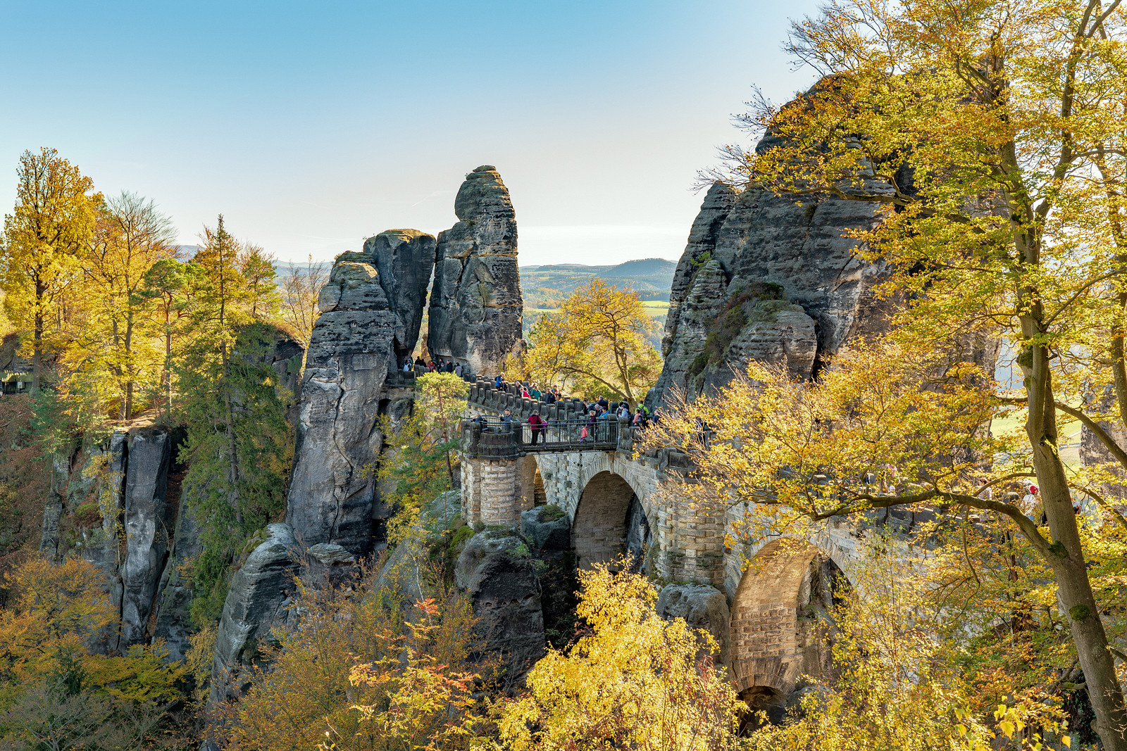 An der Bastei Bogen Brücke