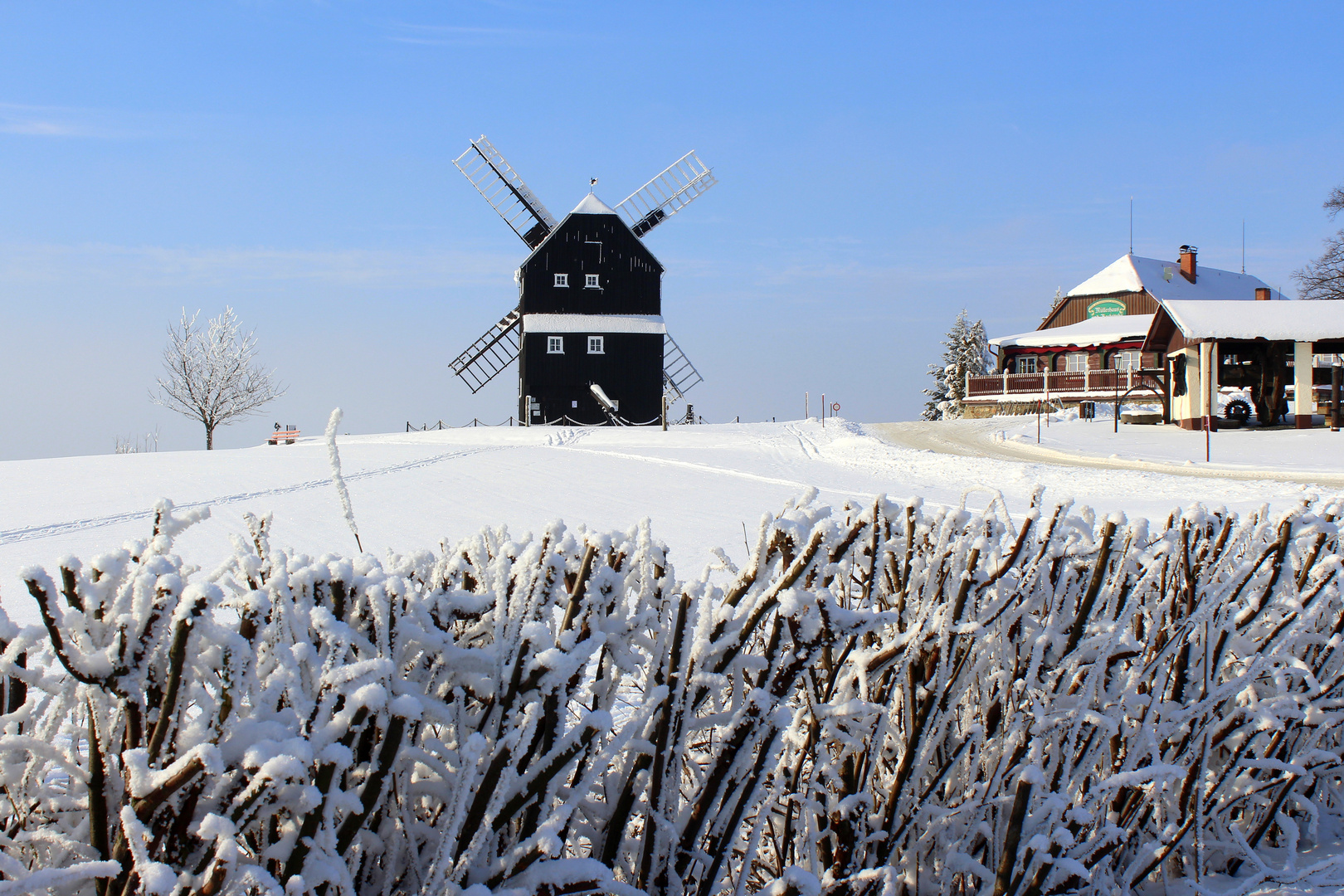 An der Bockwindmühle in Kottmarsdorf